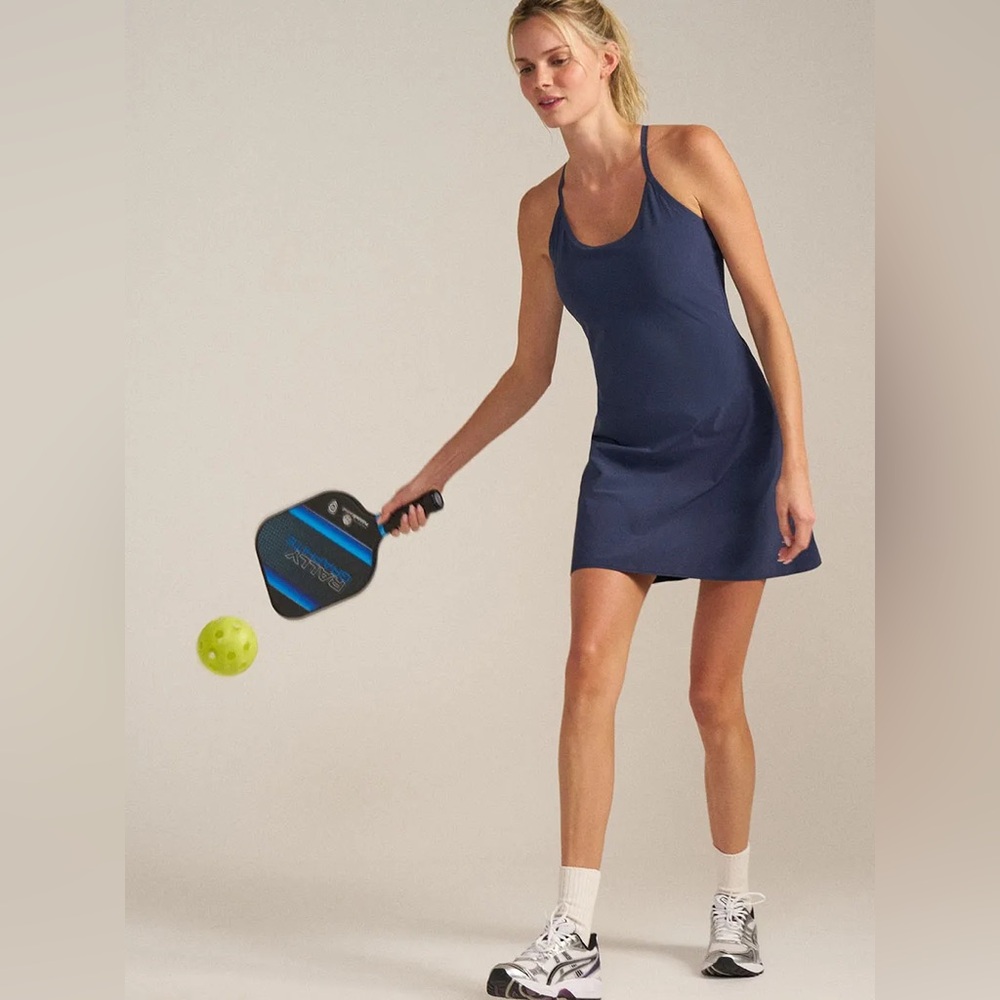Navy blue outdoor voices exercise dress